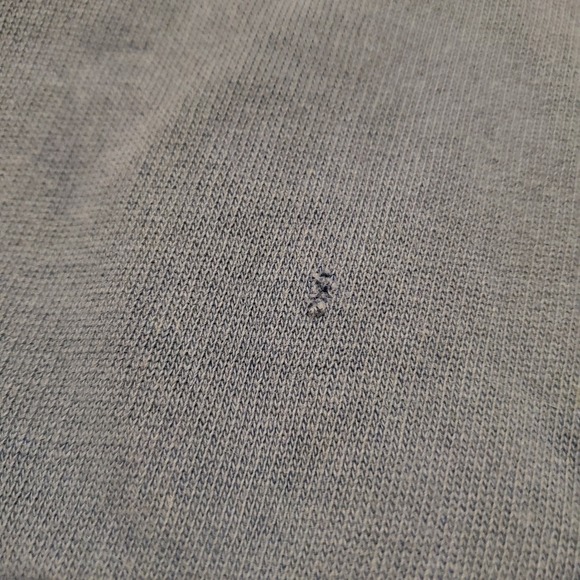 Vintage‎ Nike Hoodie Sweatshirt Boys Medium Blue Distressed Big Swoosh Y2K - Picture 6 of 12